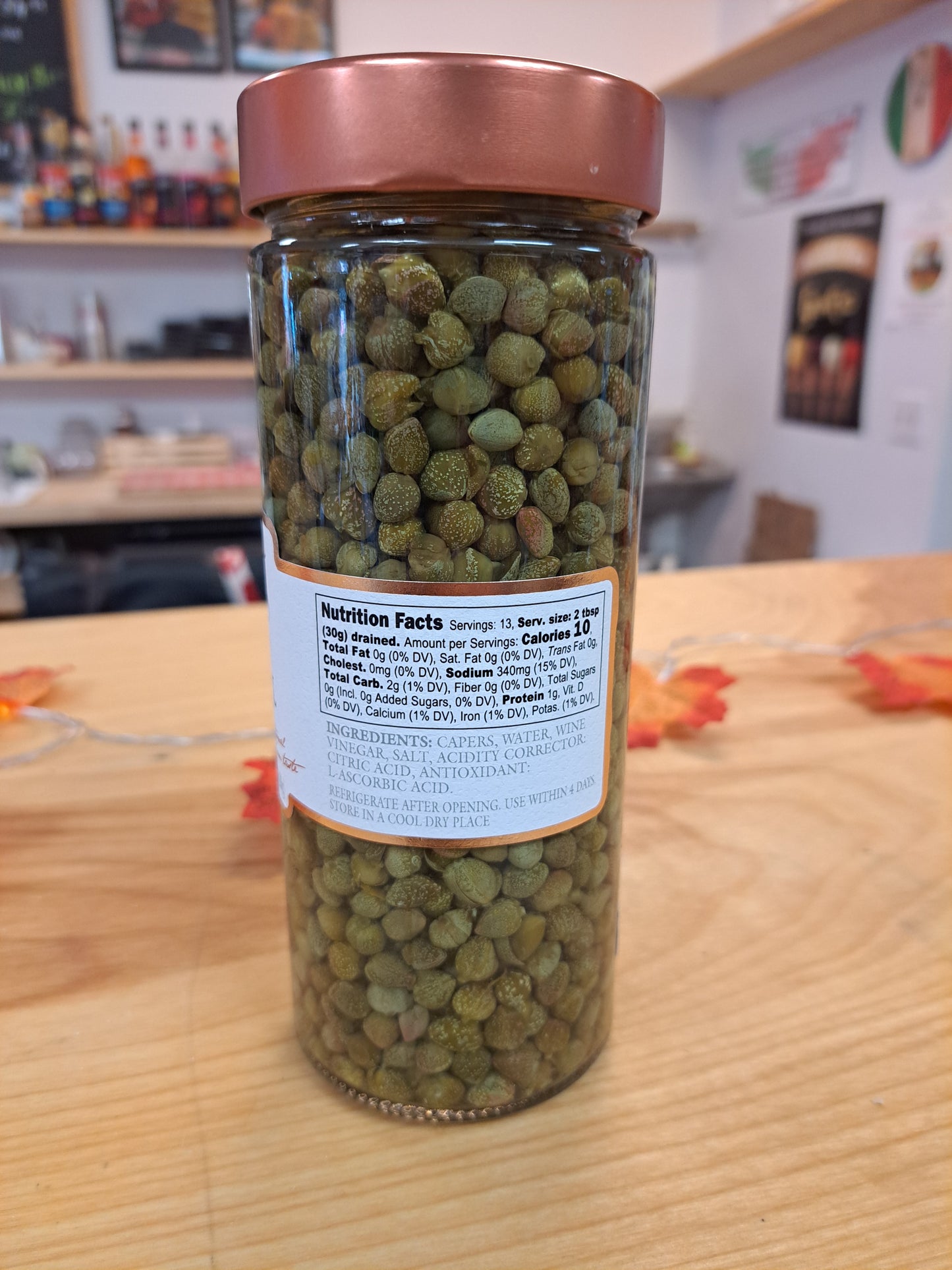 Capers in Vinegar Info
