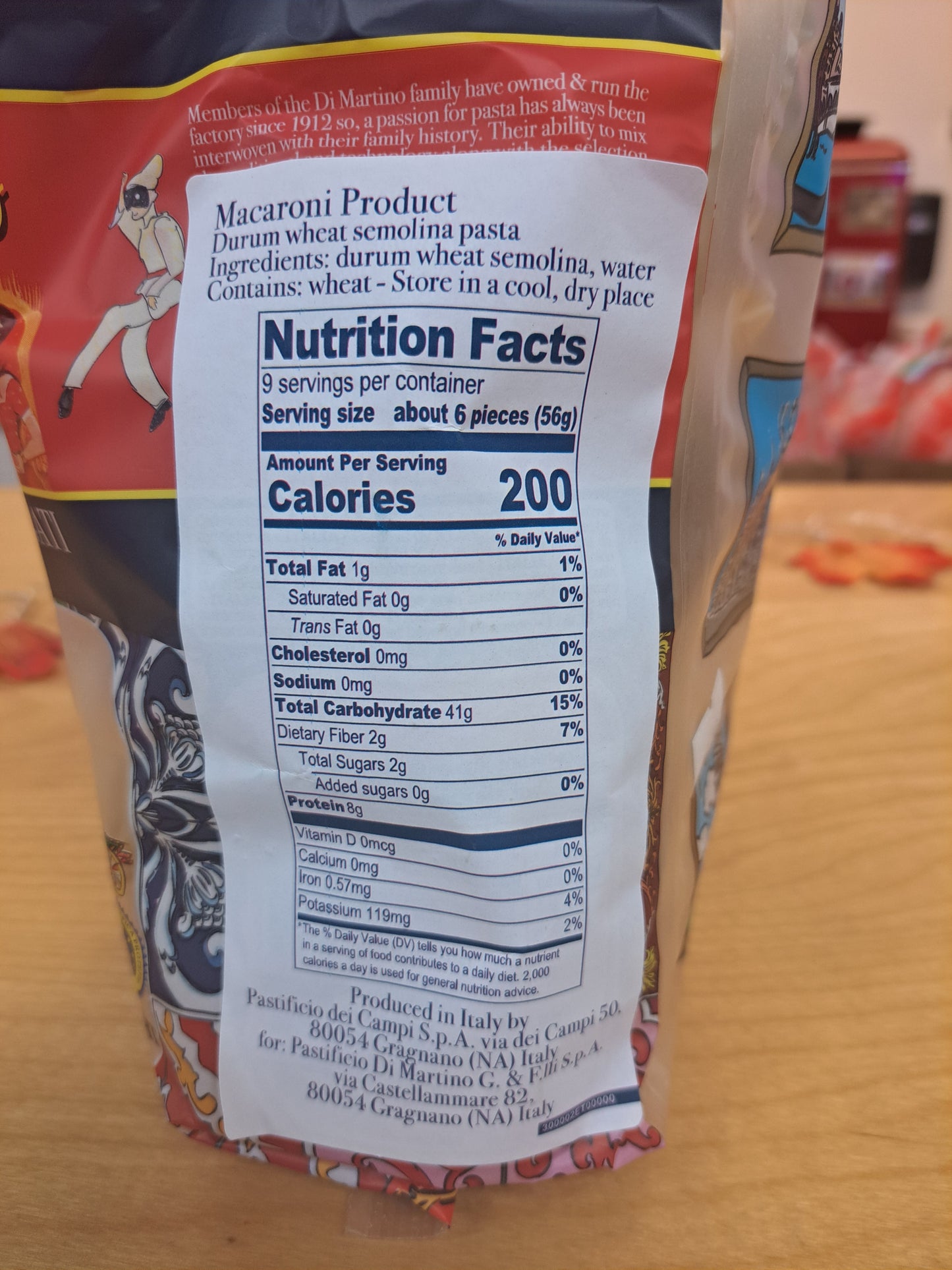 Conchoglioni Rigati Pasta Label