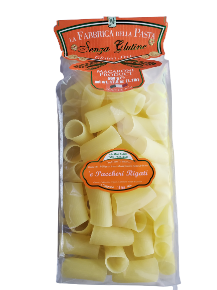 e Paccheri Rigati - Imported Gluten Free