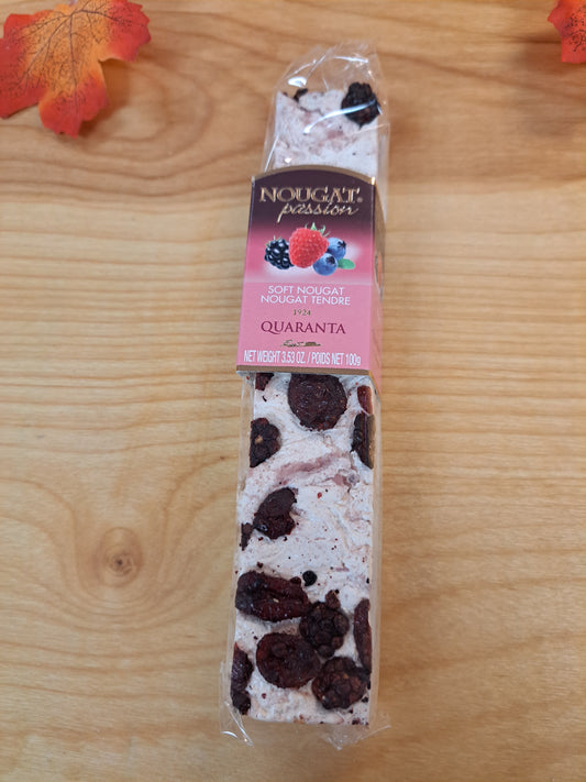 Quaranta Soft Nougat with Mixed Berries