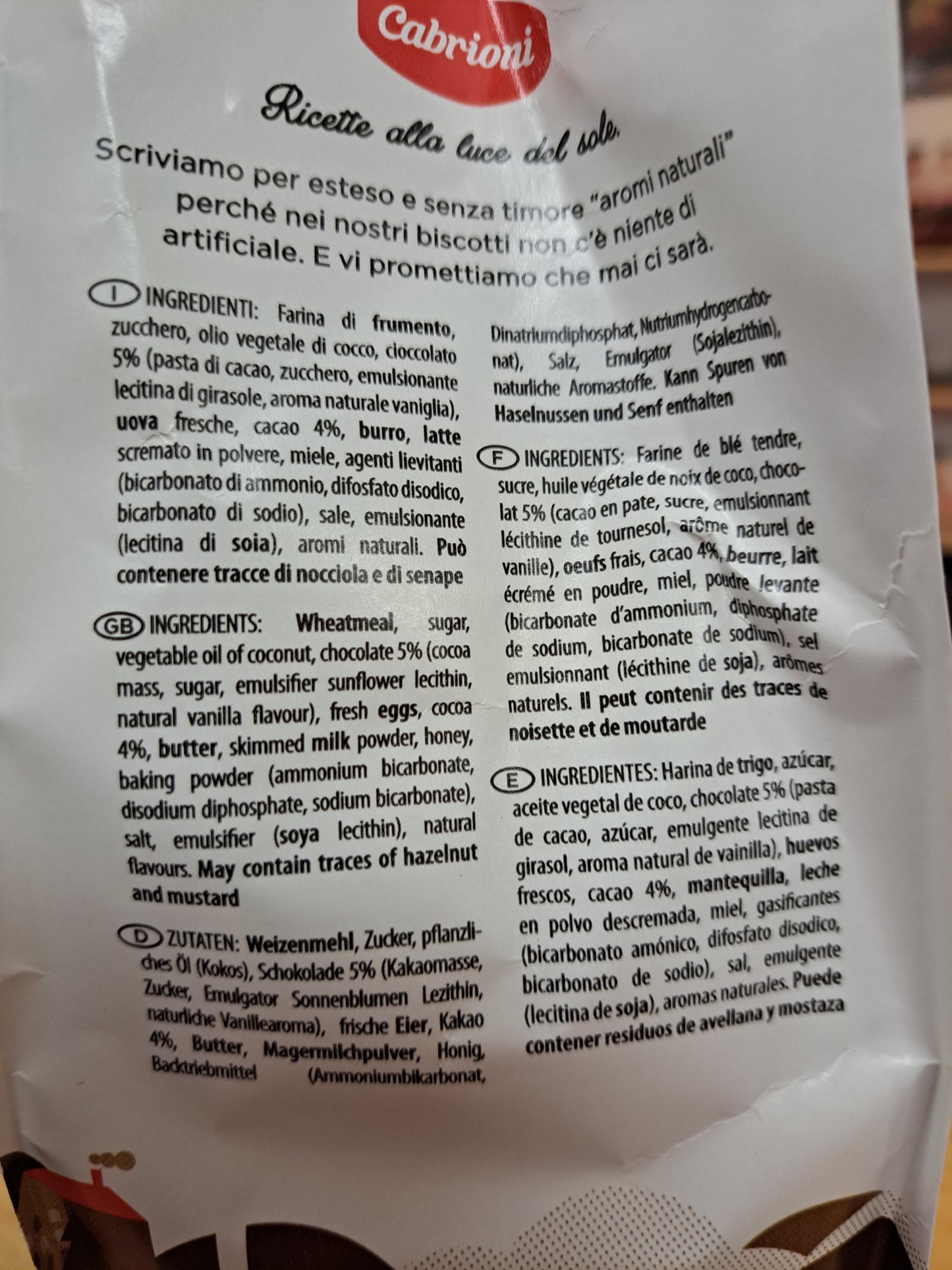 Capricci Chocolate Cookies