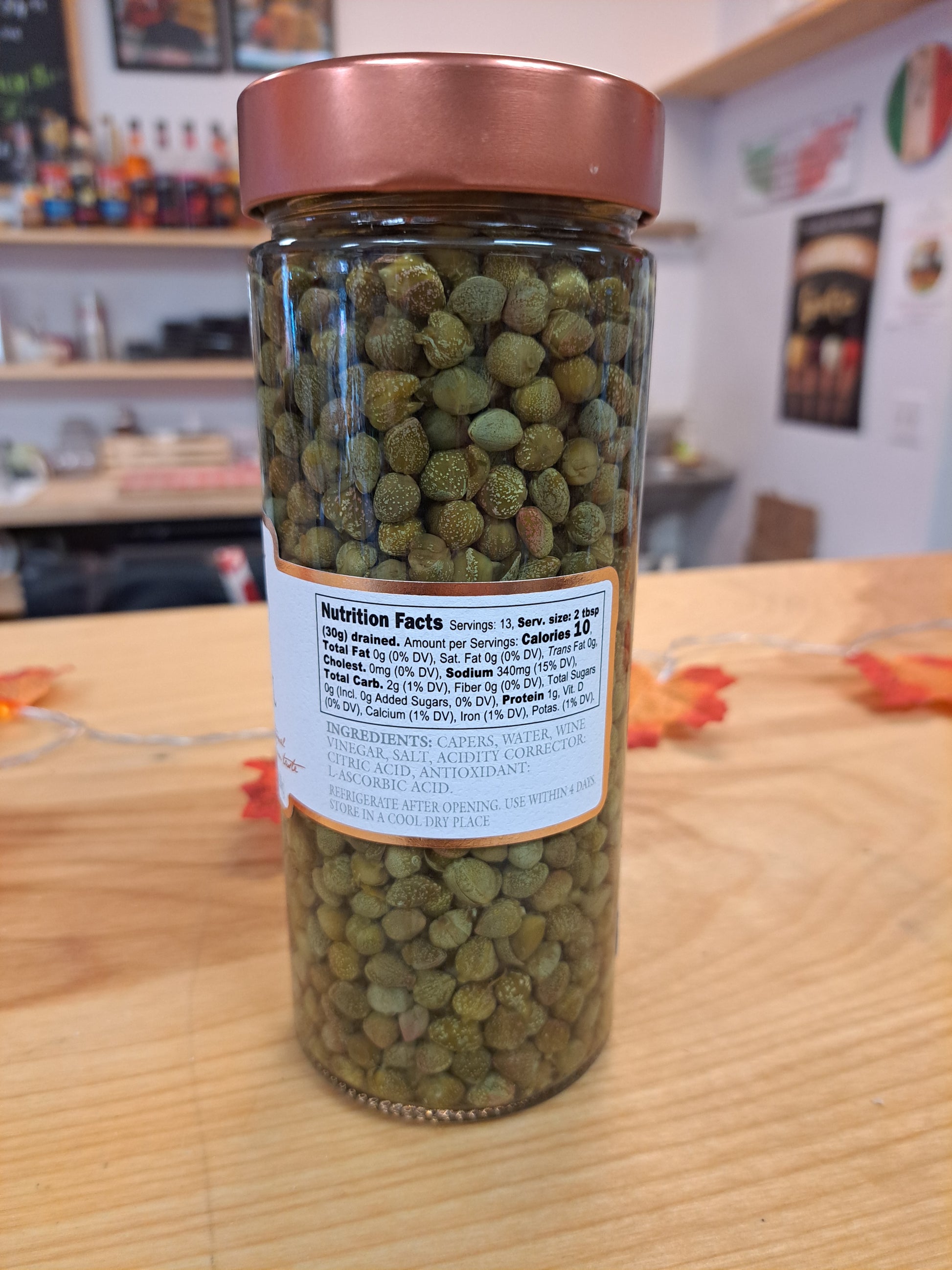 Capers in Vinegar Info