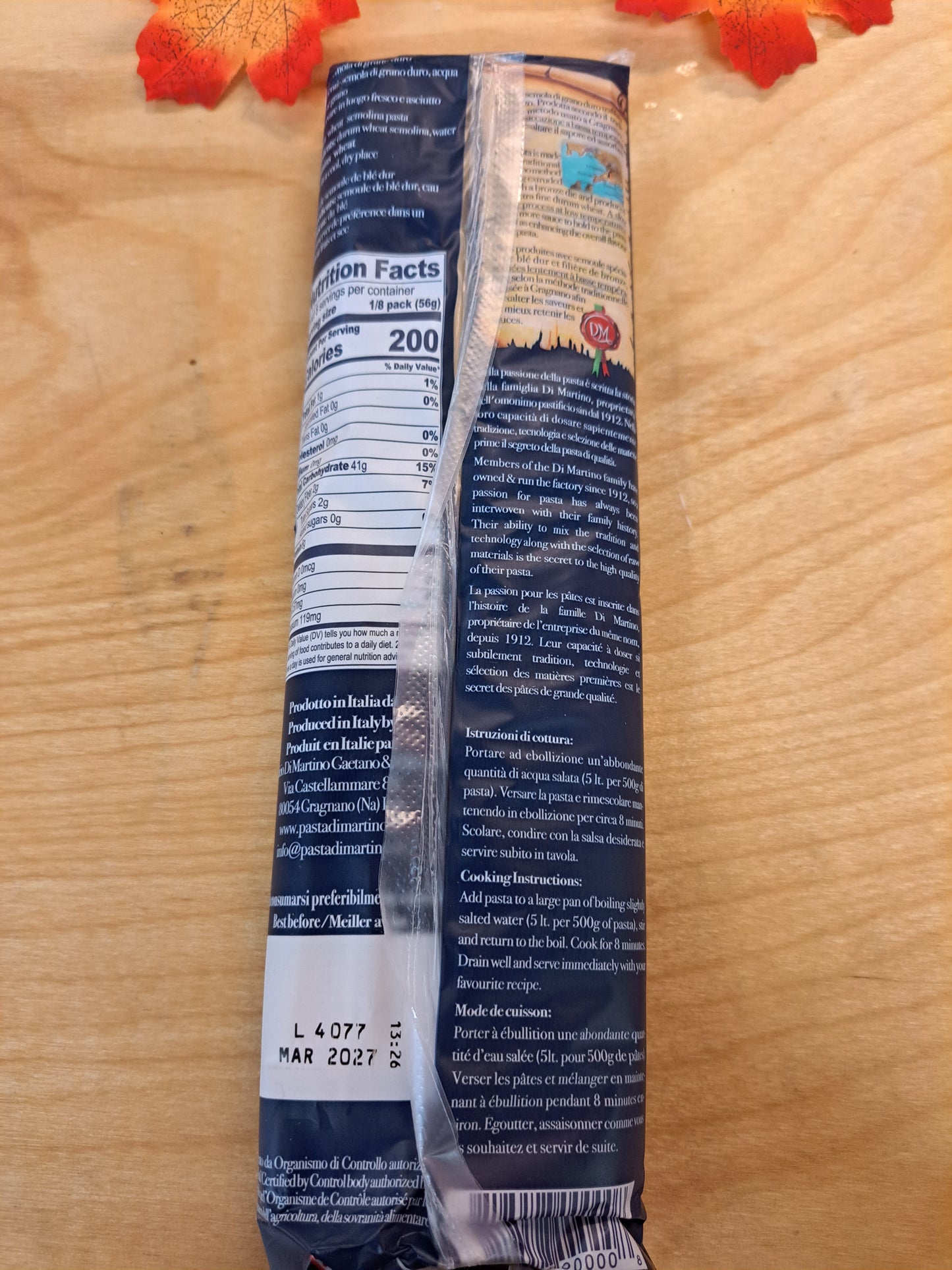 Roll of paper towel on a wooden surface