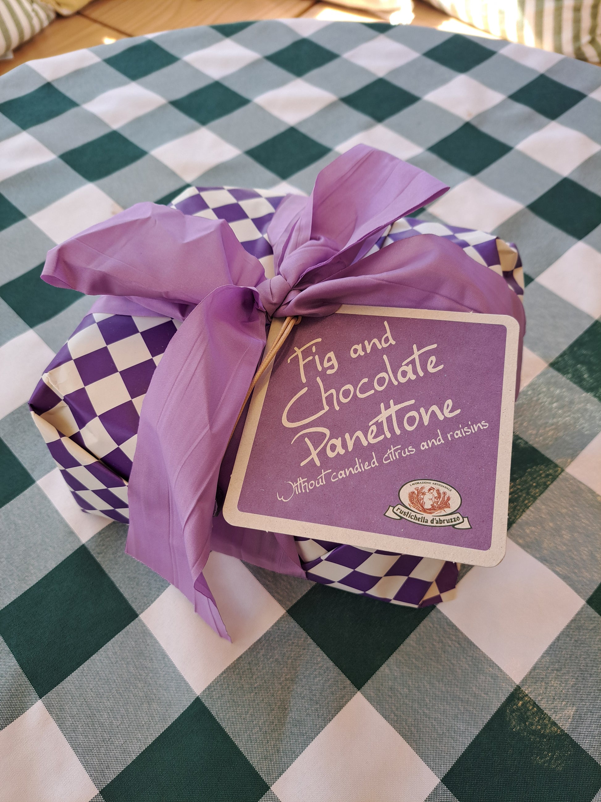 Fig and Chocolate Panettone