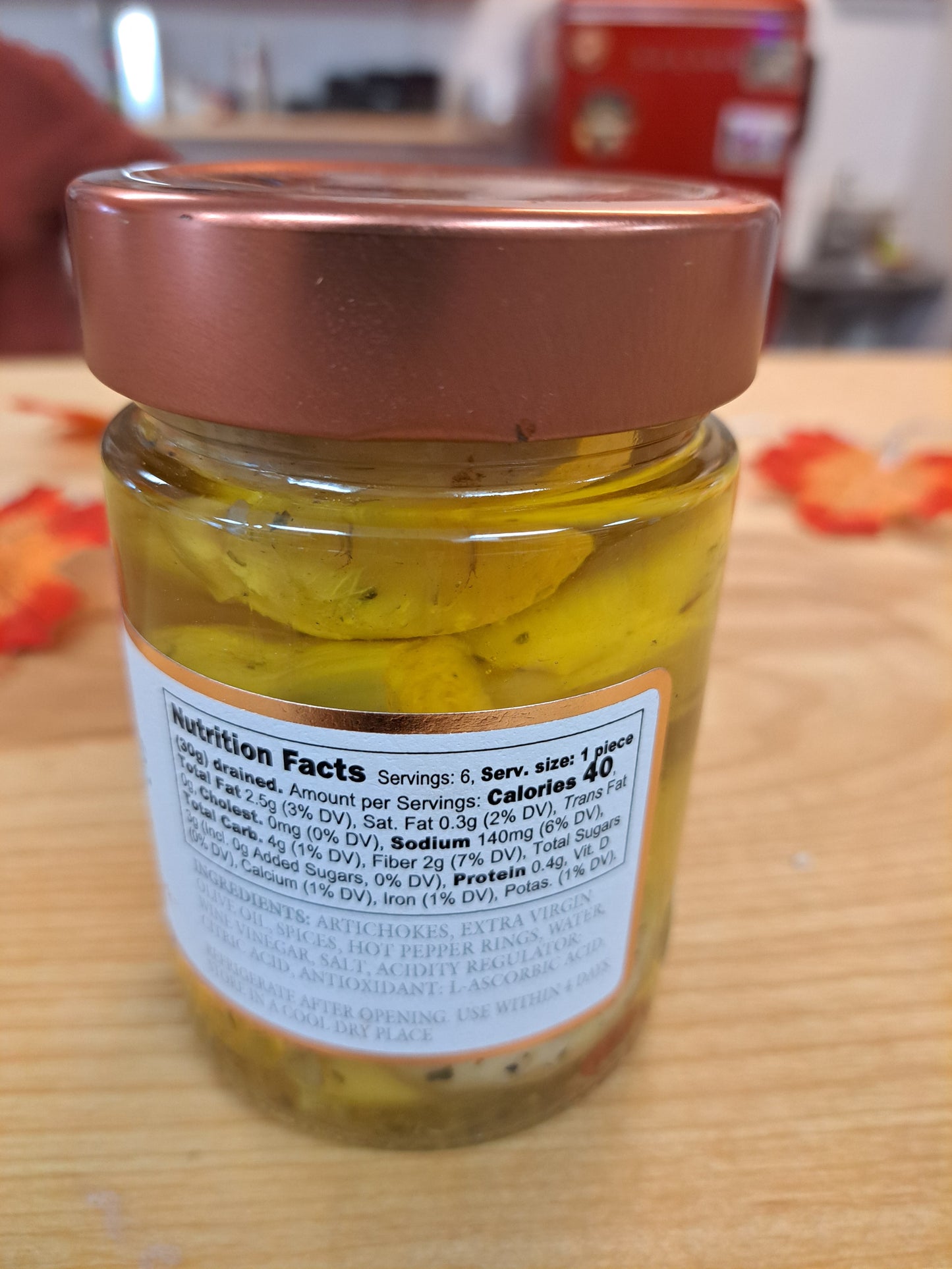 Grilled Artichokes Label