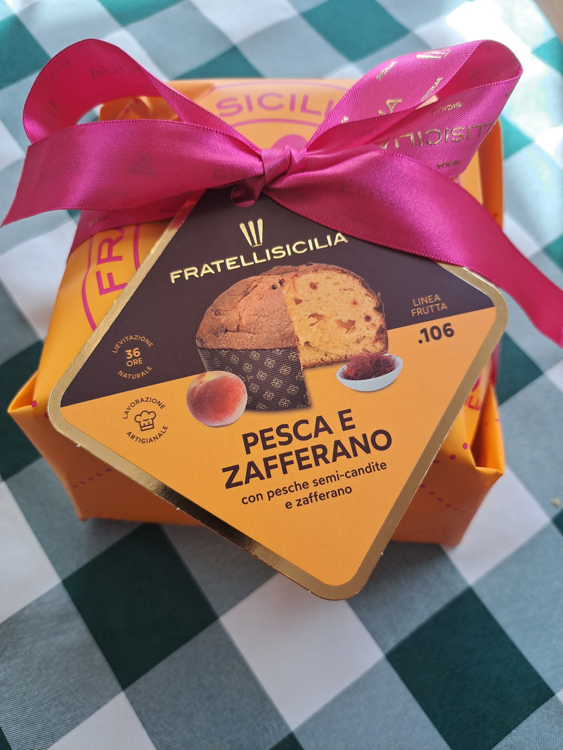 Peach and Saffron Panettone