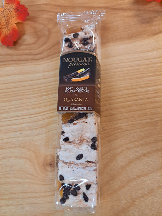 Quaranta Soft Nougat with Chocolate and Candied Orange Peel