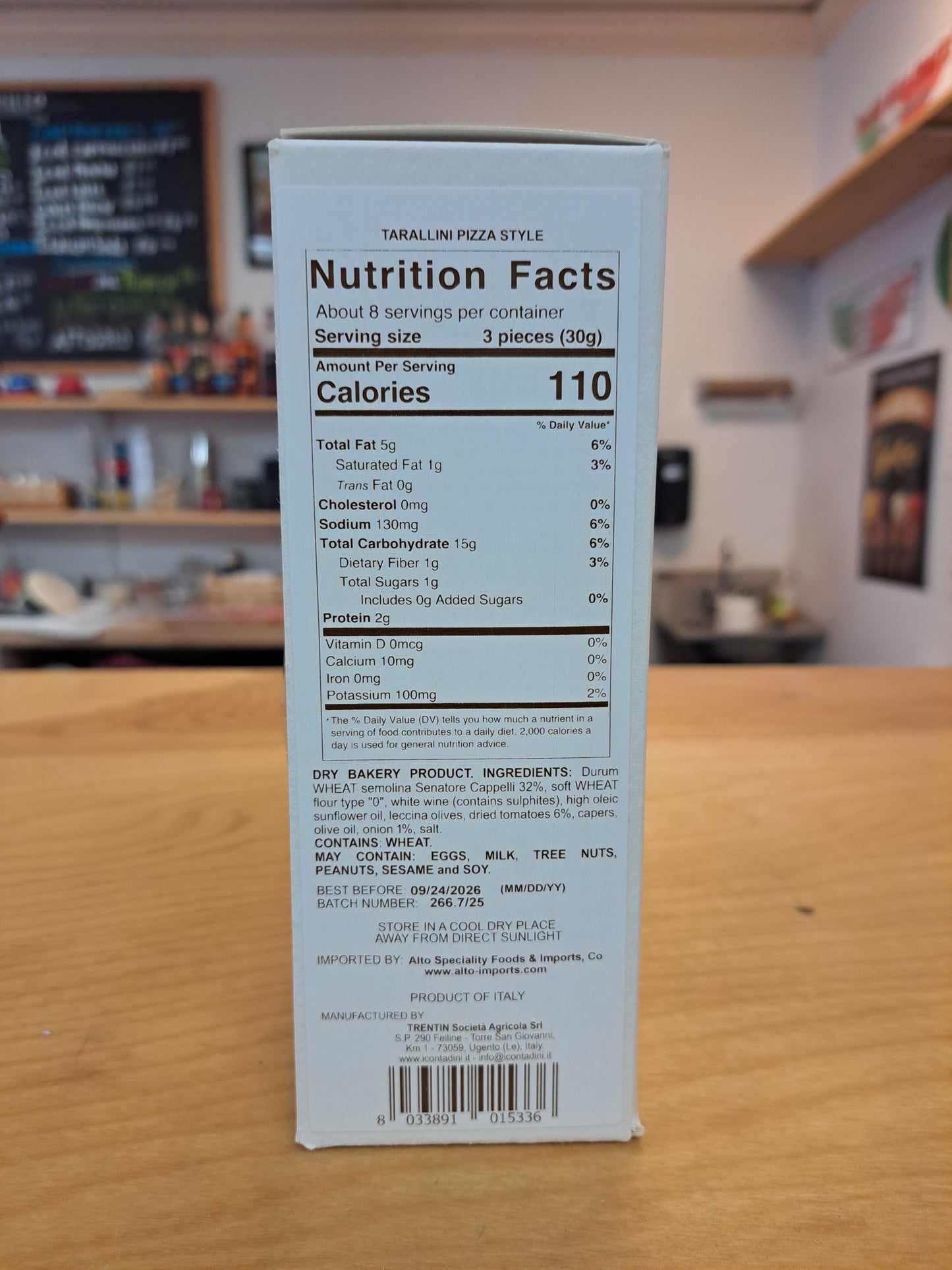 Tarallini - Pizza Style Nutrition Info