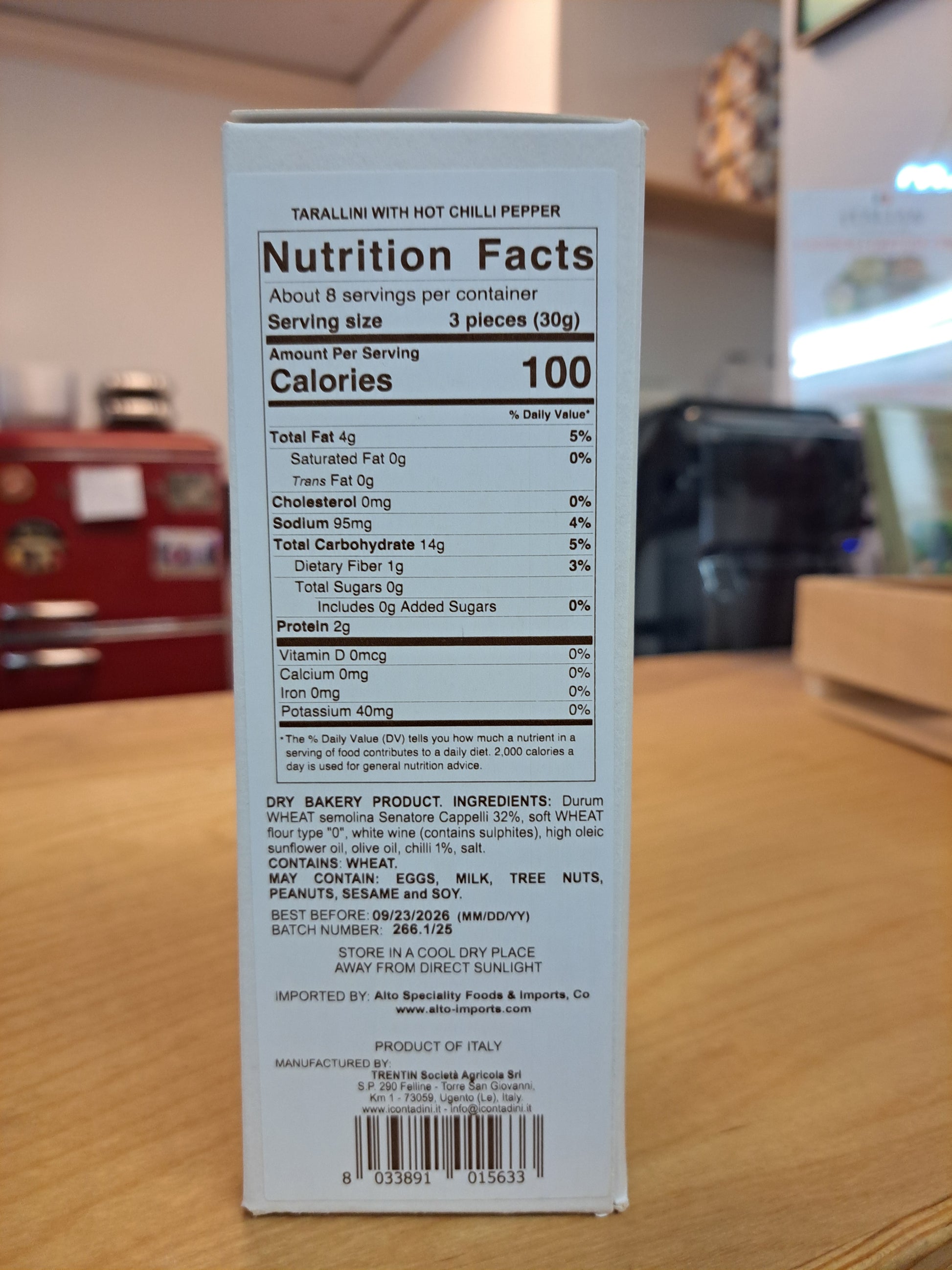 Tarallini - With Hot Chili Pepper Nutrition Info