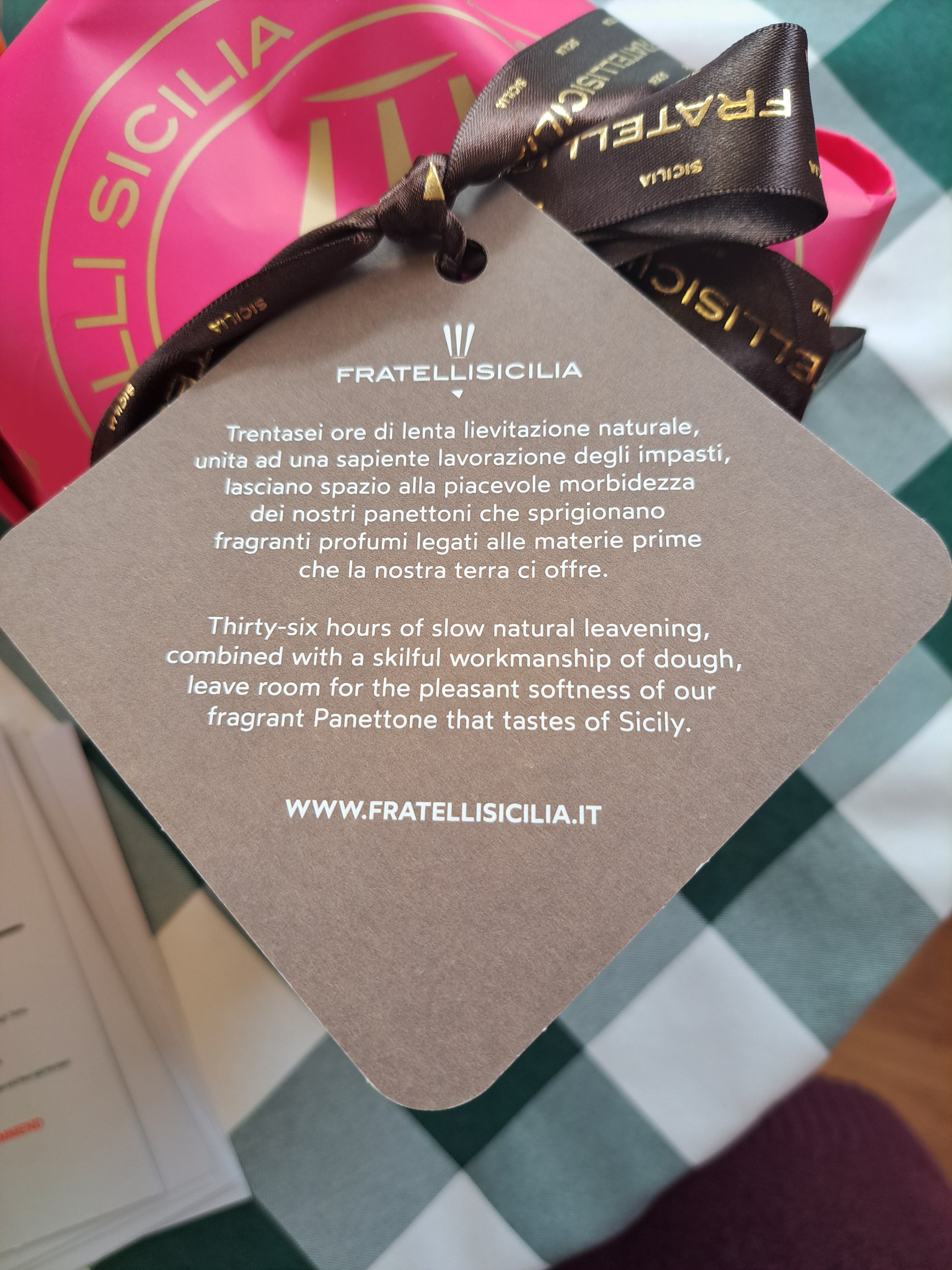 Traditional Panettone Tag