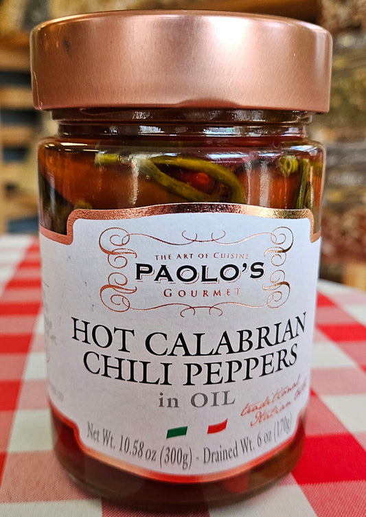 Hot Calabrian Chili Peppers in Oil ~ Imported