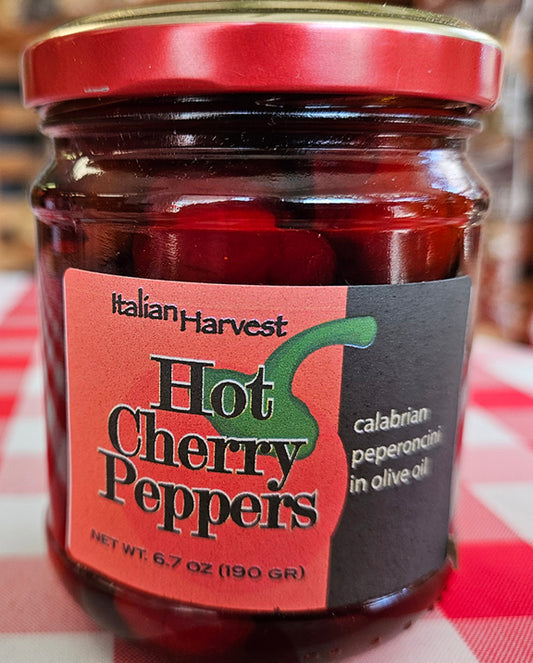 Hot Cherry Peppers - Italian Harvest ~ Imported