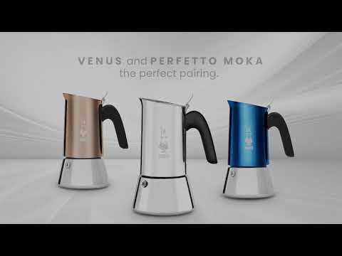  Bialetti - New Venus Induction, Stovetop Coffee Maker, Suitable  for all Types of Hobs, Stainless Steel, 6 Cups (7.9 Oz), Silver: Home &  Kitchen